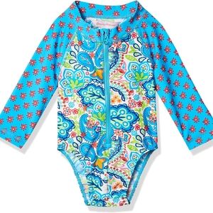 Tommy Bahama Girls' Uv Protection 1-Piece Swimsuit Bathing Suit
